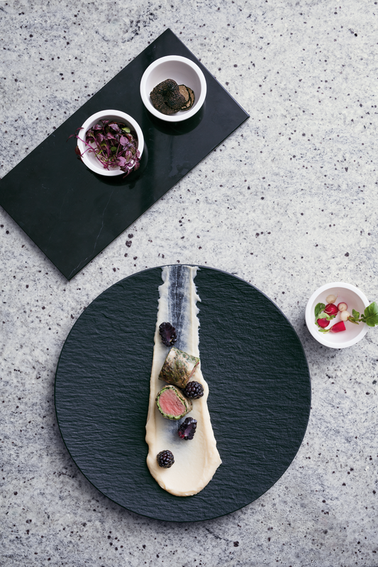 Villeroy & Boch Assiette Manufacture Rock - Noir - ø 25 cm