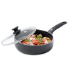 GreenPan Hapjespan met deksel - Cambridge - Infinity Black - ø 24 cm / 3.1 liter - keramische anti-aanbaklaag