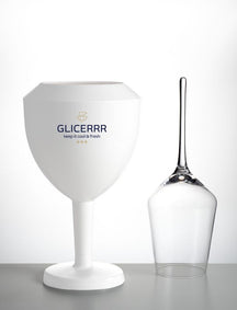 GLICERRR Wijnglas koeler en houder set + glas