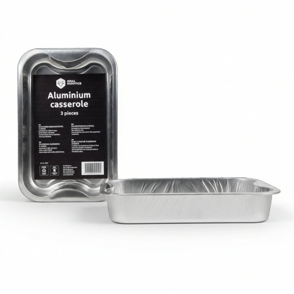 Grill Fanatics BBQ Aluminium Bakjes / BBQ Grill Tray - 30 x 20 cm - 3 stuks