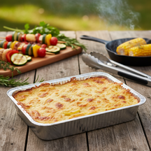 Cookinglife Grill BBQ Aluminium Bakjes / BBQ Grill Tray - 23 x 18 cm - 6 stuks