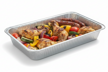 Cookinglife Grill BBQ Aluminium Bakjes / BBQ Grill Tray - 34 x 21 cm - 6 stuks