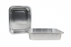 Cookinglife Grill BBQ Aluminium Bakjes / BBQ Grill Tray - 32 x 26 cm - Herbruikbaar  - 5 stuks