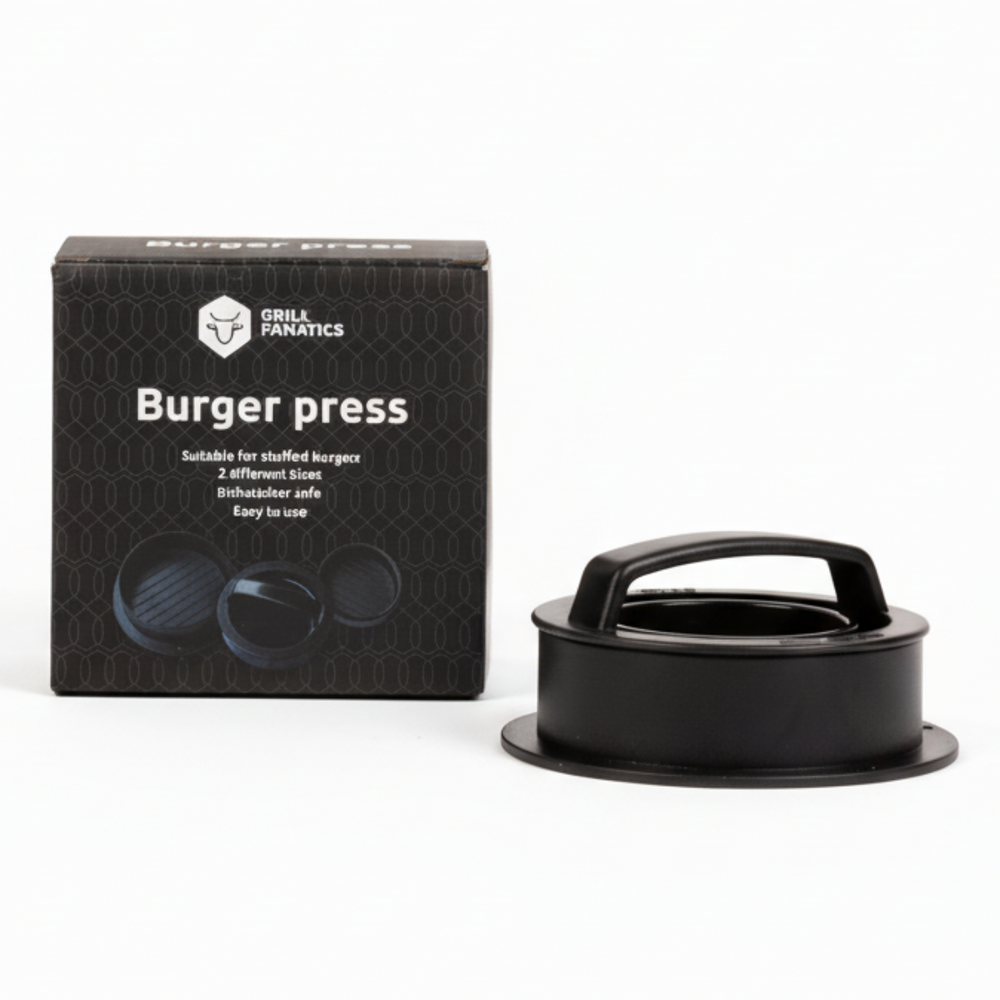 Cookinglife Grill Hamburgerpers / Burger Press - 2 maten - ø 10.5 cm & 6.5 cm