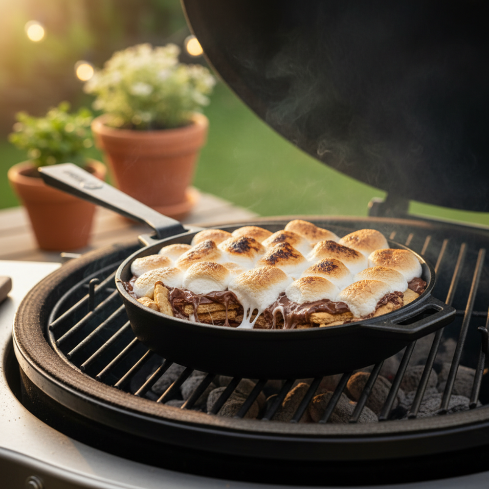 Cookinglife Grill Koekenpan / Skillet Gietijzer ø 25 cm - Afneembaar handvat