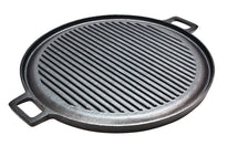 Cast Iron Grillplaat - Gietijzer - ⌀ 30 cm - 2-zijdig