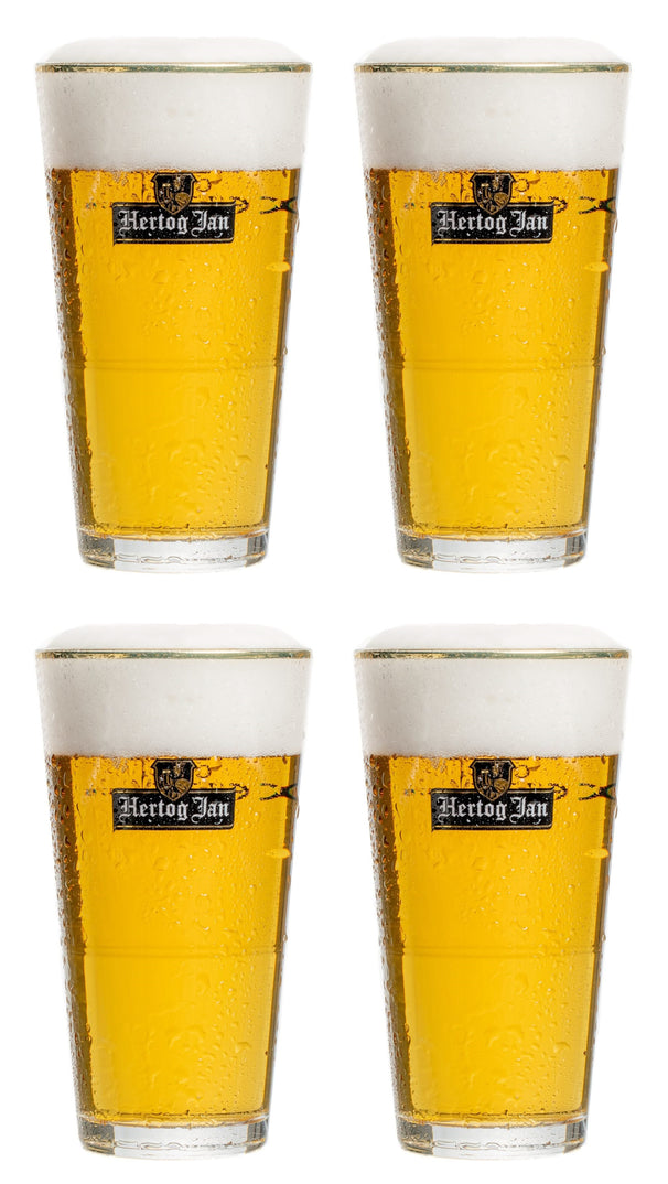 Hertog Jan Bierglazen vaasje 250 ml - 4 stuks