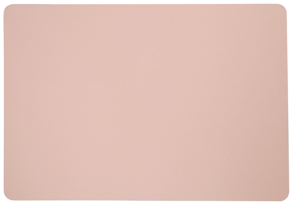 Jay Hill Placemat - Vegan leer - Grijs / Roze - dubbelzijdig - 46 x 33 cm