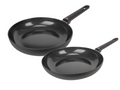 Cookinglife Koekenpannenset Black Cera - ø 24 & 28 cm - keramische anti-aanbaklaag - geschikt voor alle warmtebronnen