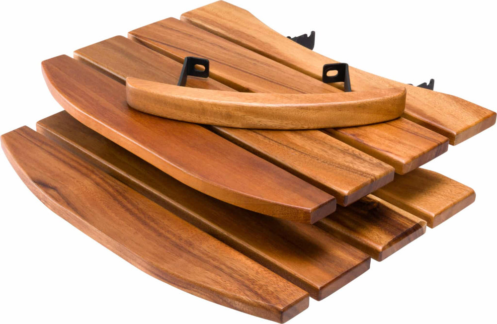 Keij Kamado Zijtafels en Handvat - Walnoot Hout - voor 21/23 inch Kamado's