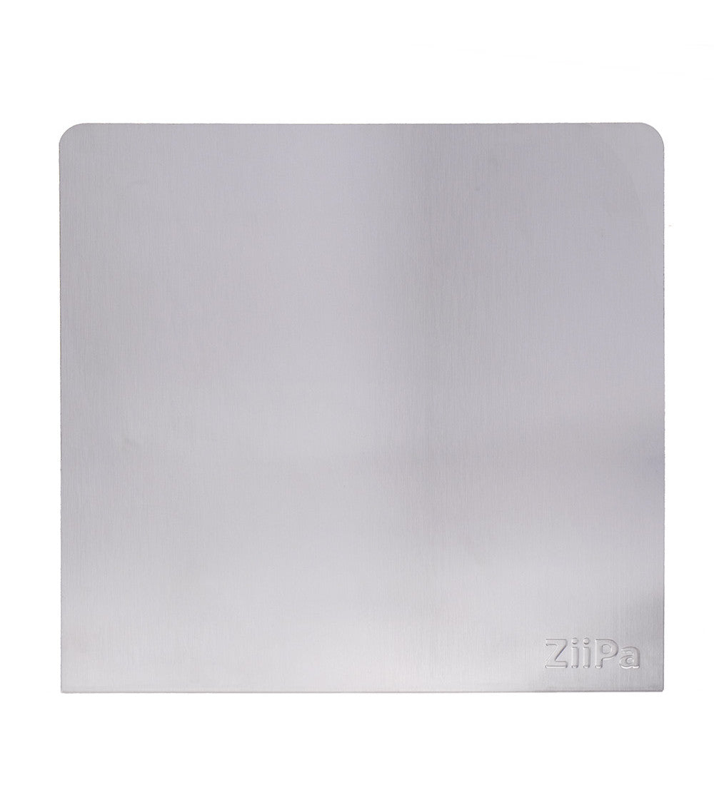 ZiiPa Planche à pétrir Paoli - 45 x 45 cm - Acier inoxydable - Antidérapant