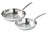 Cookinglife Set de poêles à frire - TriPly inox - ø 24 + 28 cm - sans revêtement antiadhésif