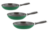 Sambonet Koekenpannenset Vintage ø 20 / 24 & 28 cm - Groen - Ook inductie geschikt