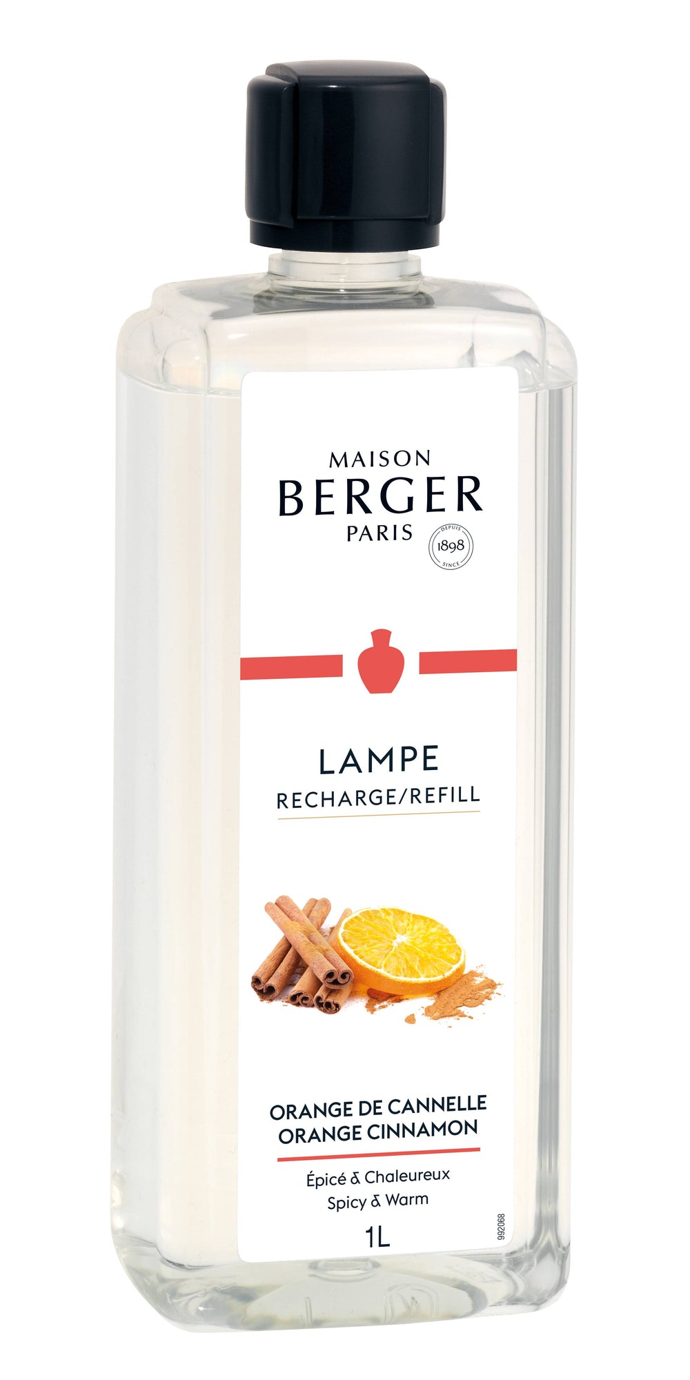 Recharge Maison Berger - pour brûle-parfum - Orange Cannelle - 1 litre