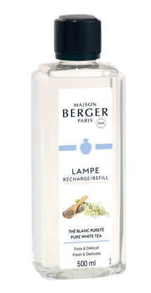 Recharge Maison Berger - pour brûle-parfum - Thé Blanc Pur - 500 ml