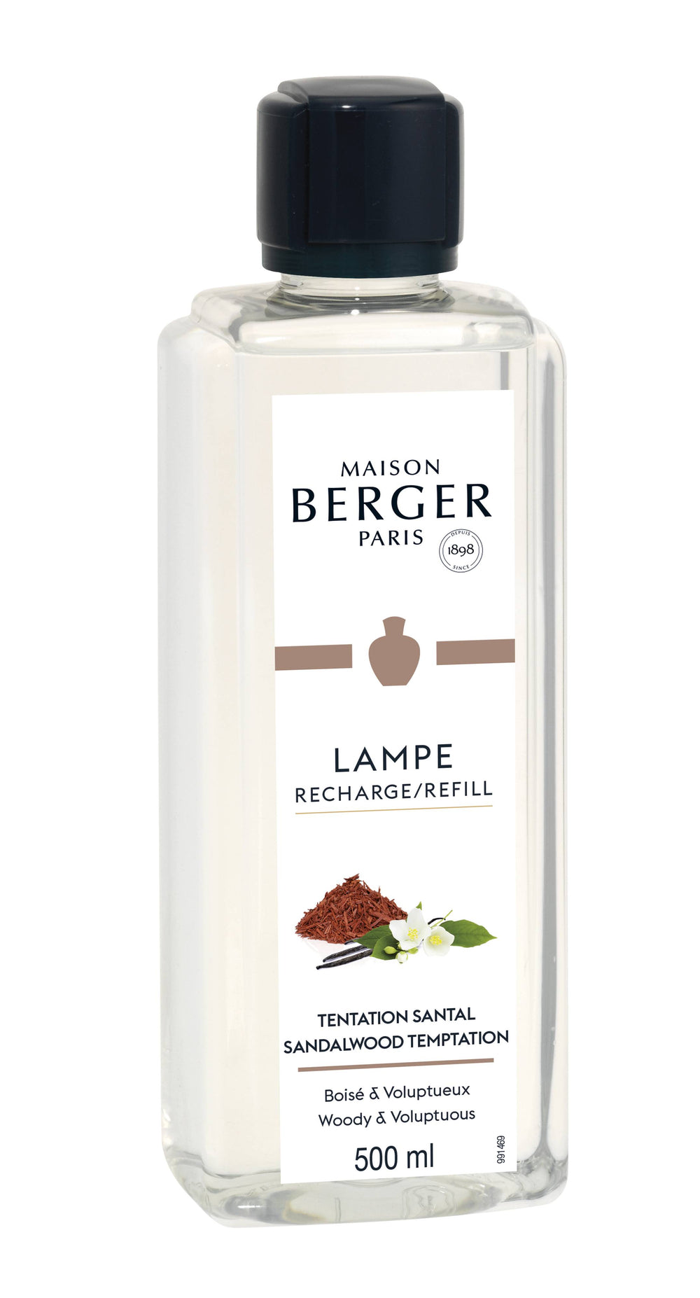 Recharge Maison Berger - pour brûle-parfum - Tentation Bois de Santal - 500 ml