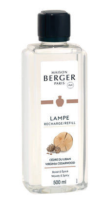 Recharge Maison Berger - pour brûle-parfum - Cèdre de Virginie - 500 ml