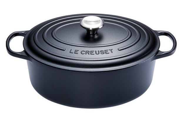 Le Creuset Cocotte Signature - Ovale - Noir Mat - ø 31 cm / 6,3 litres