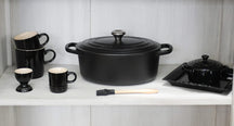 Le Creuset Braadpan Signature - Ovaal - Mat Zwart - ø 27 cm / 4.1 liter