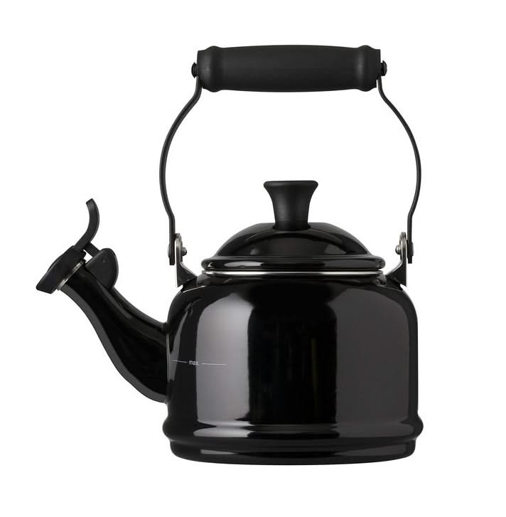 Bouilloire sifflante Le Creuset Demi - Noir Ébène - 1,1 litre - compatible induction -