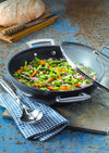 Le Creuset Poêle Wok Les Forgées TNS - ø 28 cm / 3,9 litres - revêtement antiadhésif standard