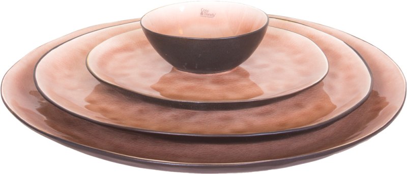 Cosy &amp; Trendy Assiette Plate Laguna Vieille Rose 27 x 23 cm