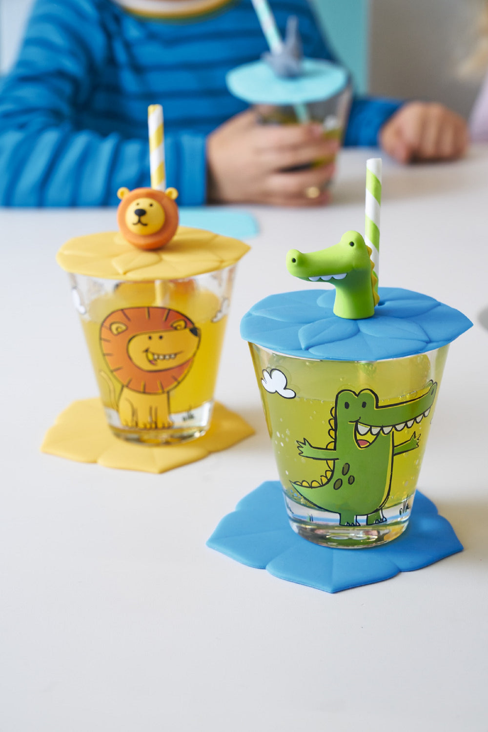 Leonardo Set de verres pour enfants Bambini Crocodile 215 ml - 3 pièces