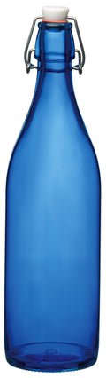 Bouteille Bormioli Rocco Swing / Bouteille Weck Giara - Bleu foncé - 1 litre