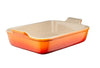 Le Creuset Plat à four Heritage - Rouge orange - 26 x 19 cm / 2,4 litres