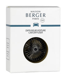 Diffuseur d'autoparfum Maison Berger pour roue de voiture en métal gris anthracite