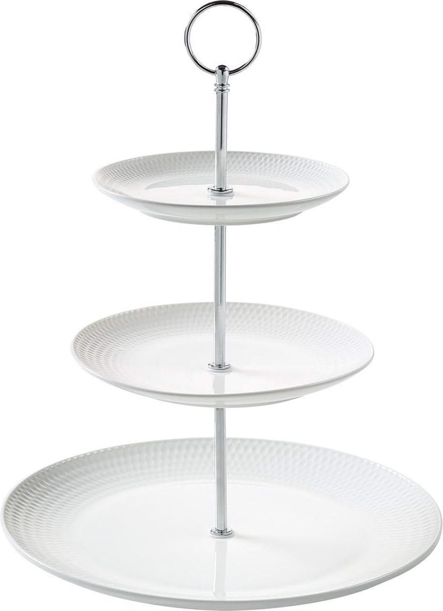 Maxwell & Williams Etagere / Serveertoren Diamonds Round - 3-Laags