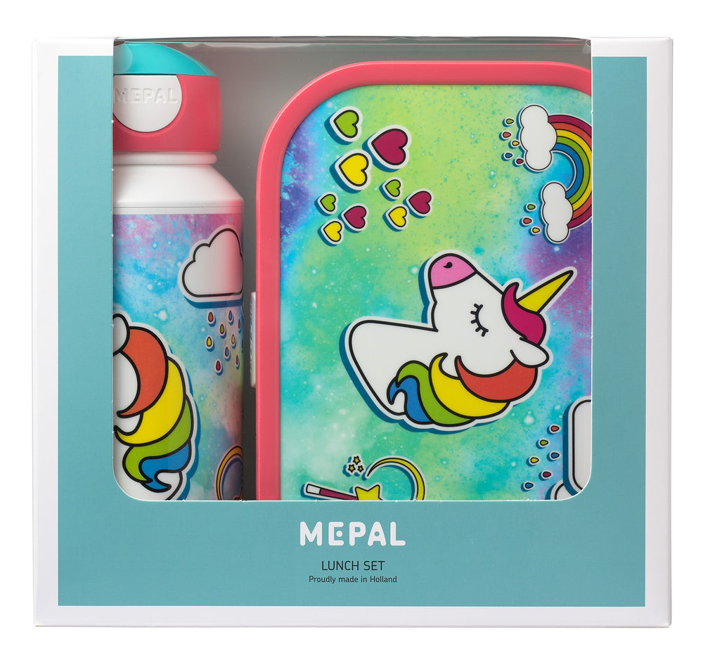 Mepal Lunchset (Schoolbeker & Lunchbox) Campus Pop-Up Unicorn