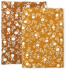 A Little Lovely Company Hydrofiele Doek - Bloesem - Caramel - 2 Stuks