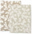 Chiffon hydrophile A Little Lovely Company - Feuilles - Taupe - 2 Pièces