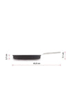 Valira Grill Pan Aire - fond lisse - 23 x 23 cm - revêtement antiadhésif standard