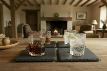 Cookinglife Onderzetter Leisteen 10 x 10 cm - 4 Stuks