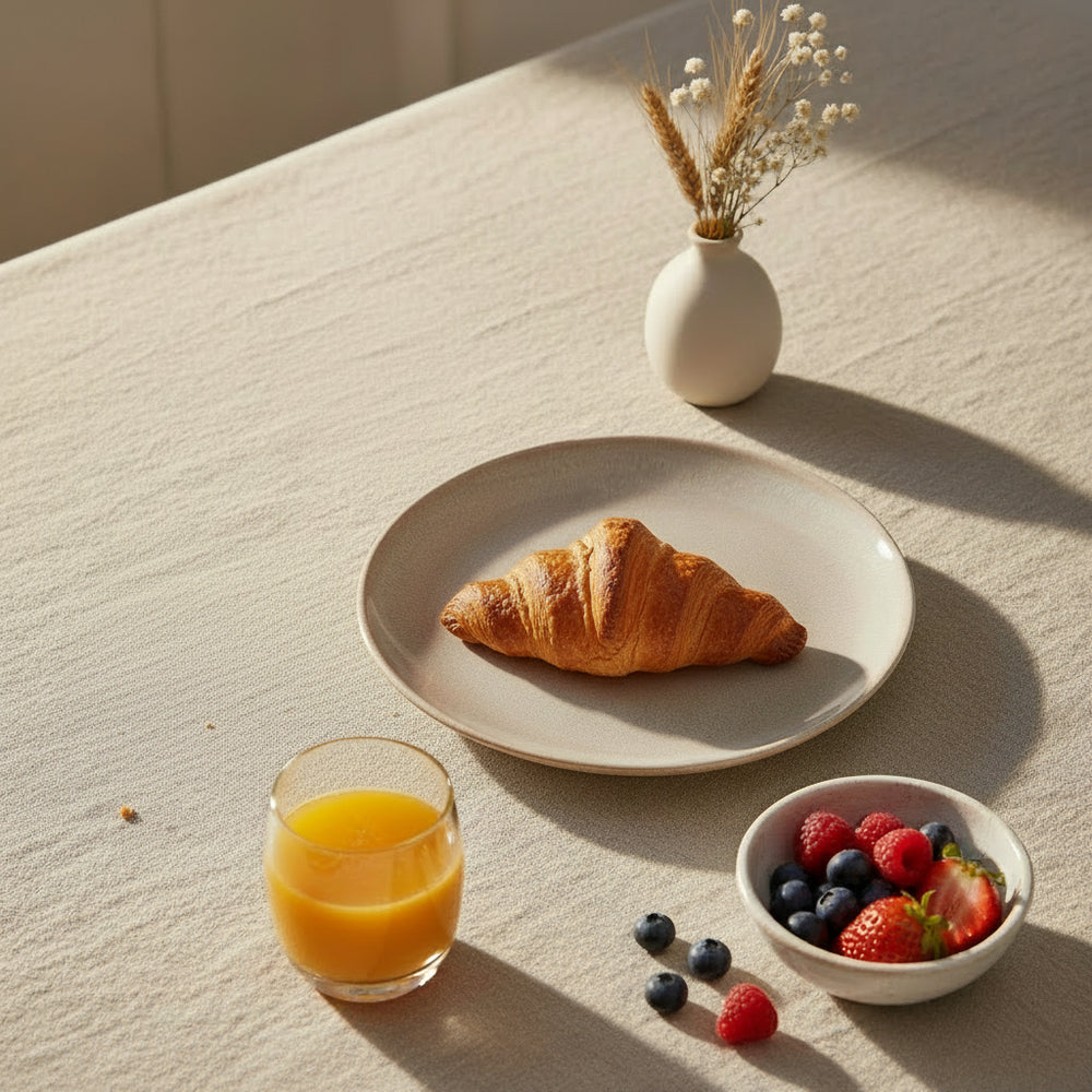 Cookinglife Ontbijtborden / Dessertborden Serene Sand Ø 20 cm - Aardewerk - 4 stuks