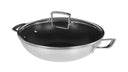 Le Creuset Wokpan Magnetik - TriPly inox - ø 30 cm / 4,3 litres - revêtement antiadhésif standard