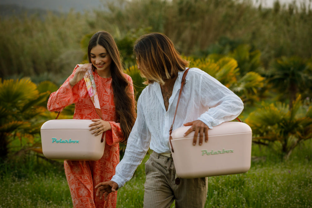 Polarbox Koelbox met Schouderband - Nude Olive Green - 20 Liter