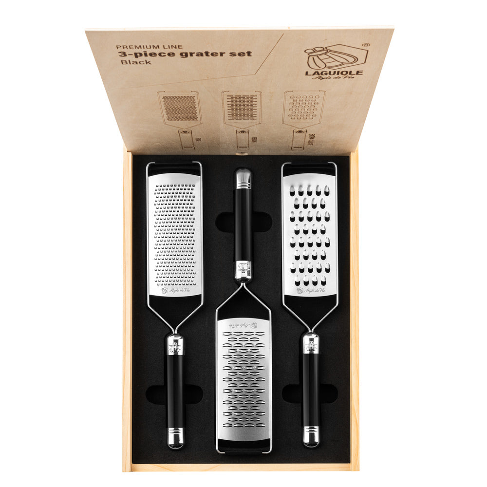 Coffret râpes Laguiole Style de Vie - Ligne Premium - 3 pièces