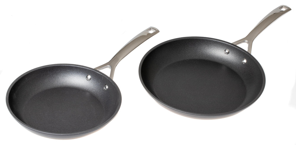 Le Creuset Koekenpannenset Les Forgées TNS - ø 24 en 28 cm - standaard anti-aanbaklaag