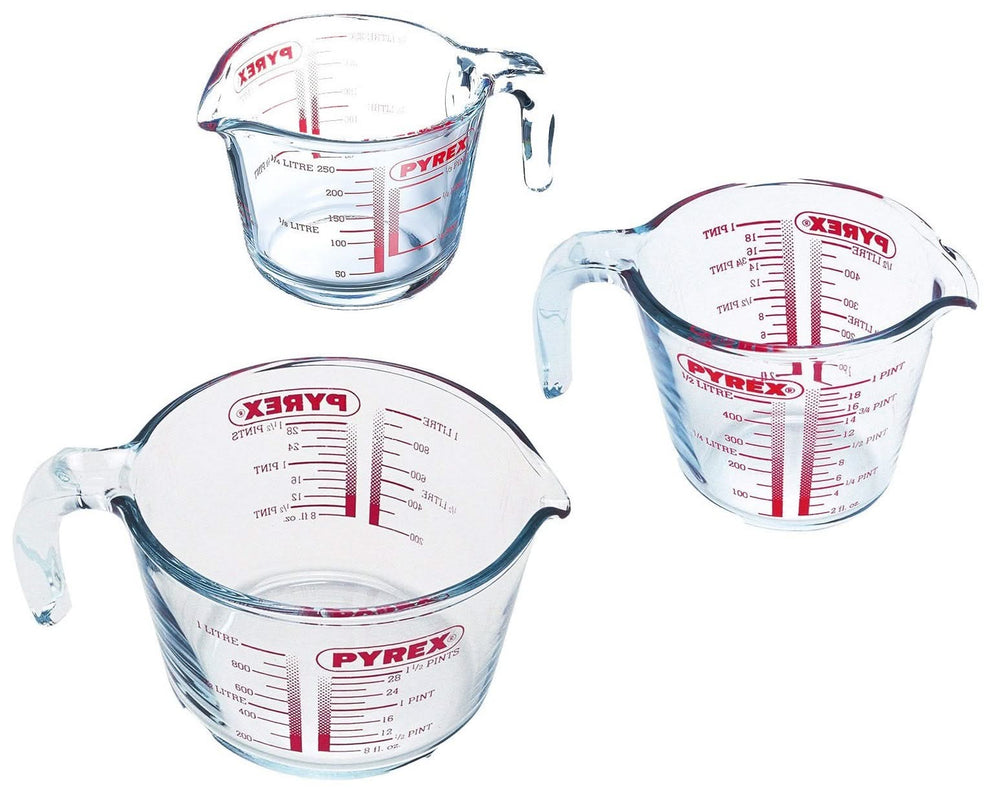 Tasse à mesurer Pyrex - avec couvercle - Verre résistant à la chaleur Classic Prepware 1 litre