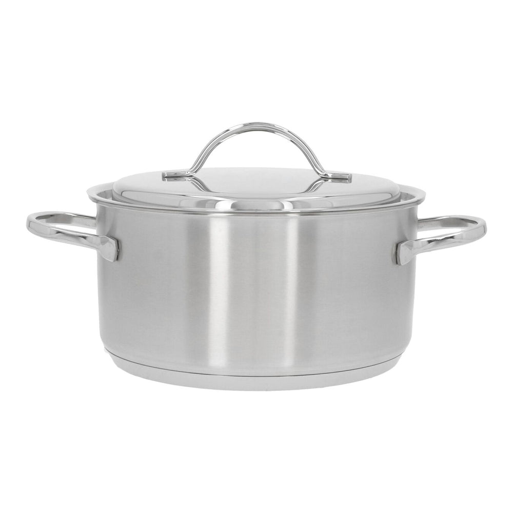 Demeyere - 4 delige Pannenset (Kookpan ø 18 / 20 / 24 cm + Steelpan ø 16 cm) + Deksels Resto 3 - RVS