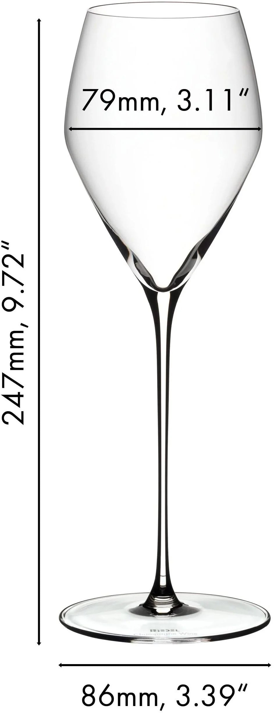 Riedel Wijnglazenset - Champagneglazen - Flutes - Veloce - 570 ml - 4 Stuks