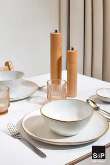 Salt & Pepper Soepkommen / Kommen Artisan Wit ø 17 cm - 4 Stuks