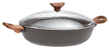 Sambonet Casserole Rock 'n' Rose - Noir - ø 28 cm / 3,6 litres - revêtement antiadhésif standard