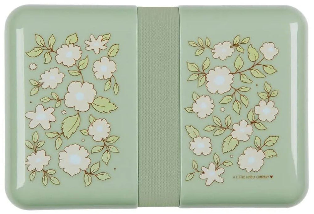 A Little Lovely Company Lunchbox - Groene Bloesems