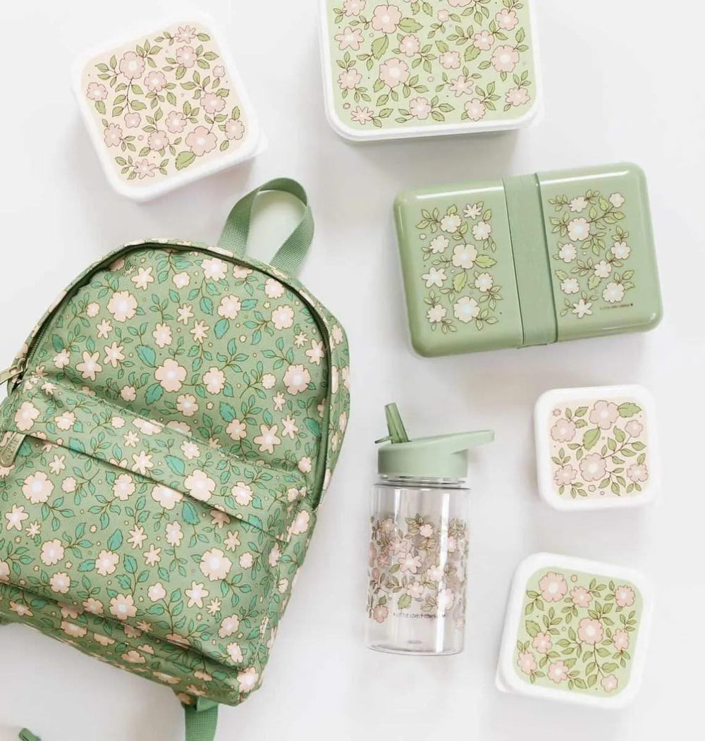 A Little Lovely Company Lunchbox - Groene Bloesems