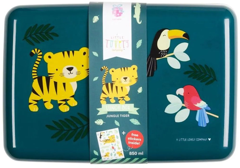 A Little Lovely Company Lunchbox - Jungle Tijger