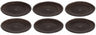 Assiettes de table Studio Tavola Dark Brown ø 27 cm - 6 pièces